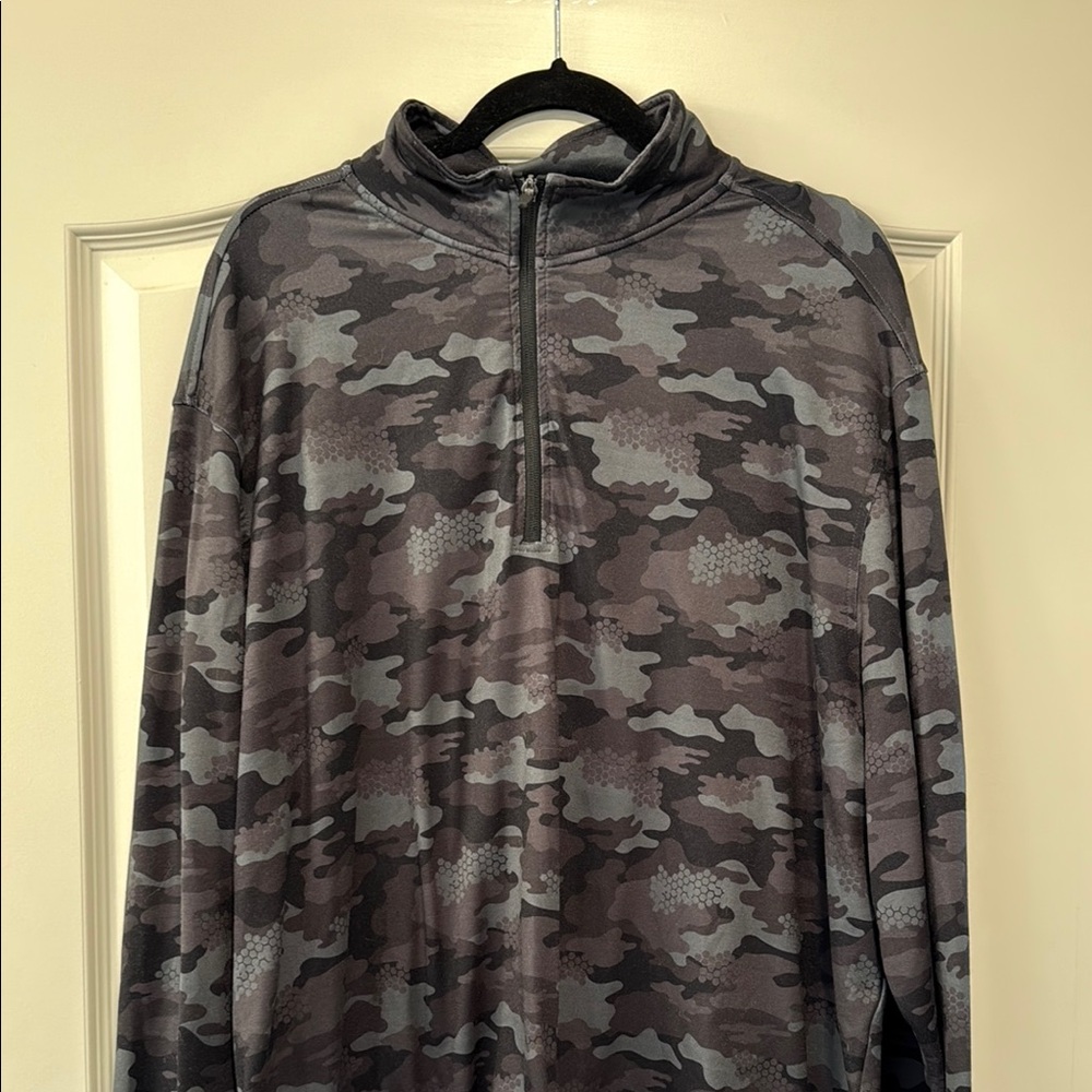Camouflage Quarter-Zip Pullover